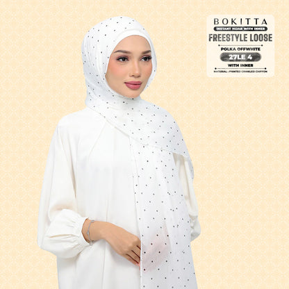 Bokitta Inspired Polka Offwhite Collecion - Free Box