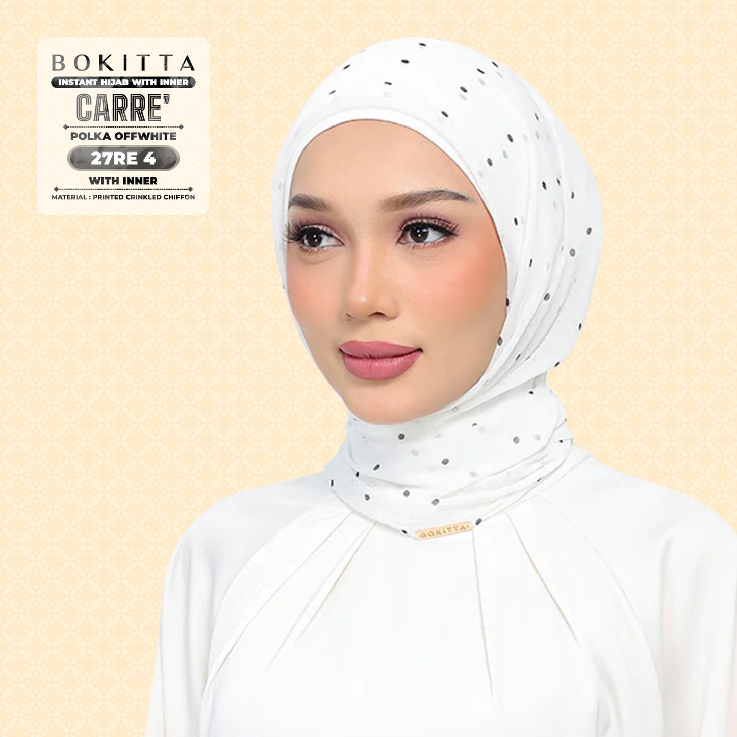 Bokitta Inspired Polka Offwhite Collecion - Free Box