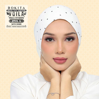Bokitta Inspired Polka Offwhite Collecion - Free Box