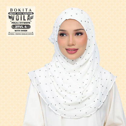 Bokitta Inspired Polka Offwhite Collecion - Free Box