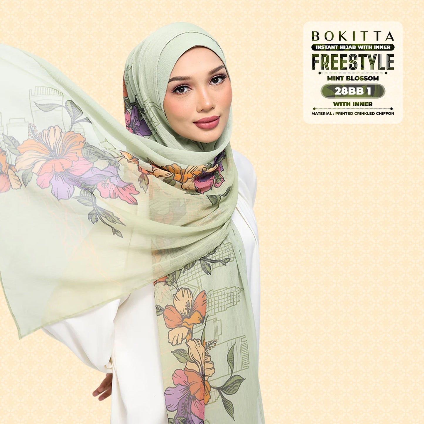 Bokitta Inspired Mint Blossoms Collecion - Free Box