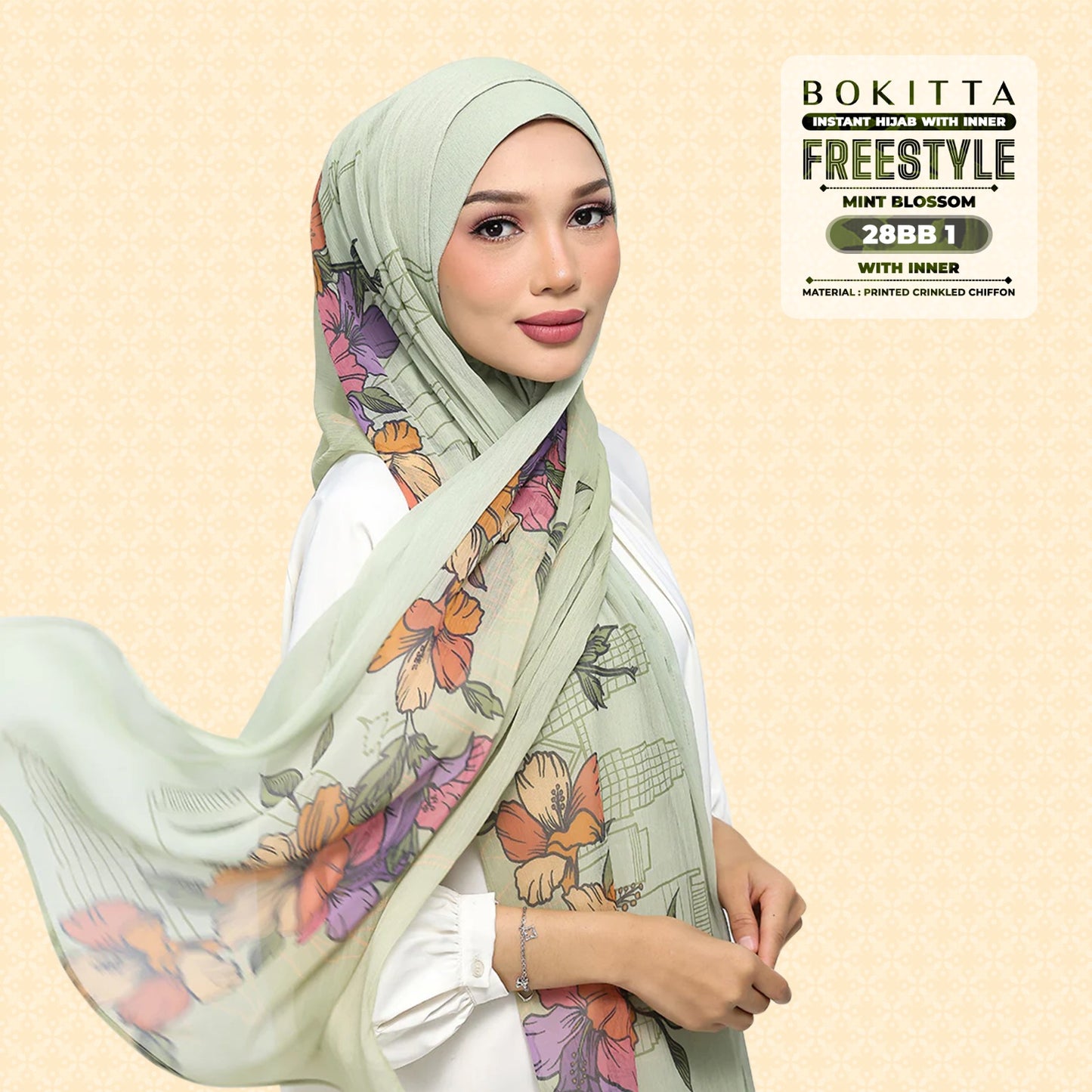 Bokitta Inspired Mint Blossoms Collecion - Free Box