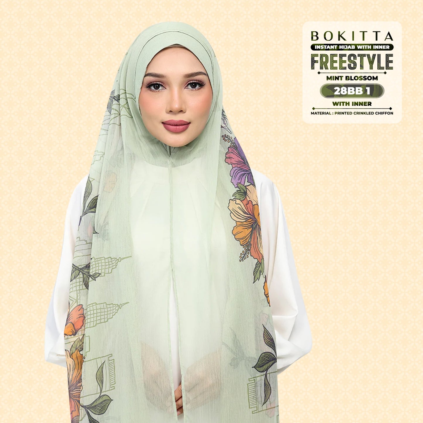 Bokitta Inspired Mint Blossoms Collecion - Free Box