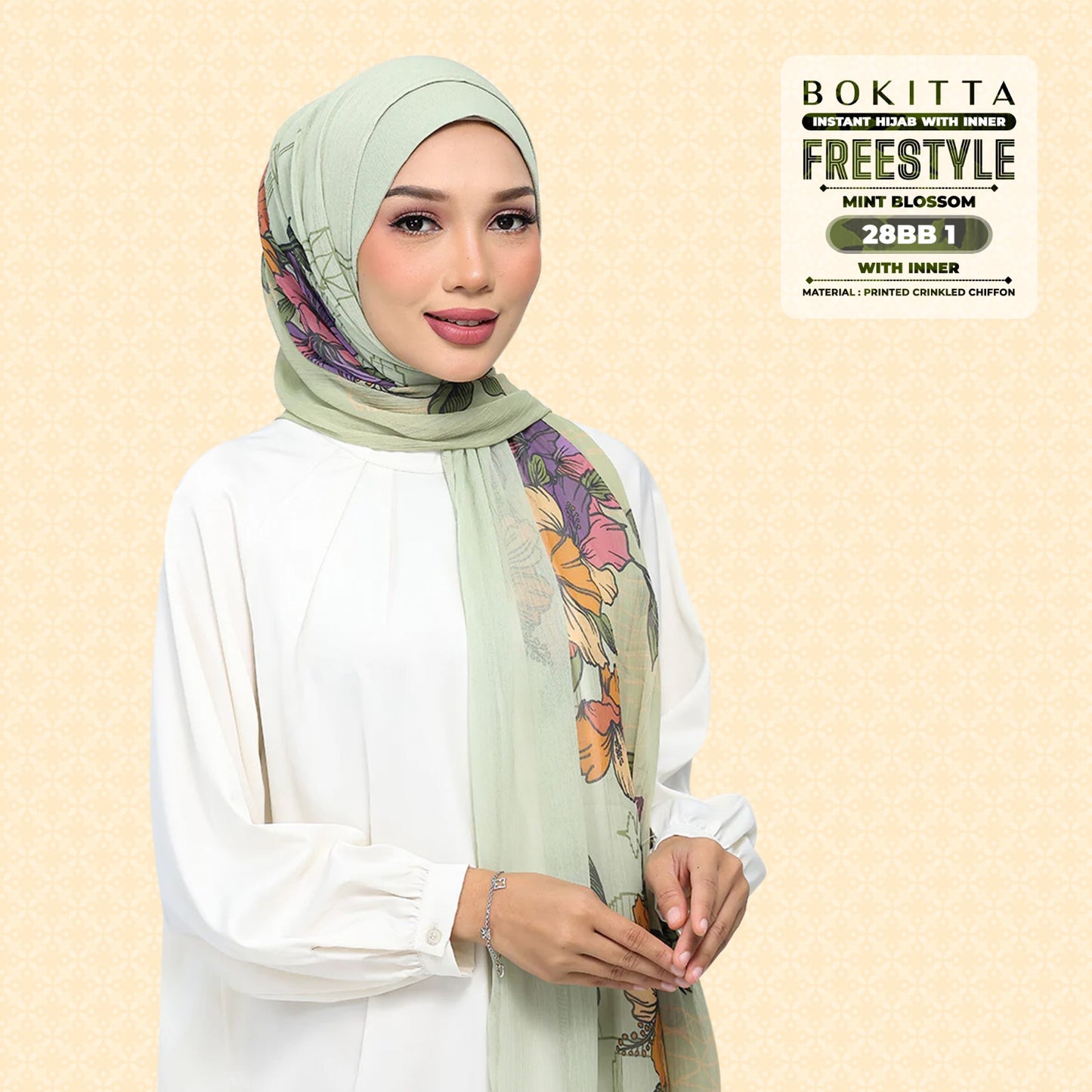 Bokitta Inspired Mint Blossoms Collecion - Free Box
