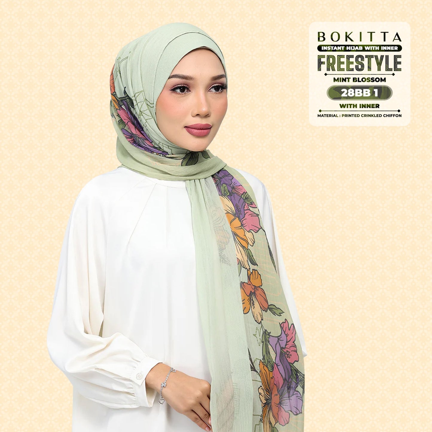Bokitta Inspired Mint Blossoms Collecion - Free Box