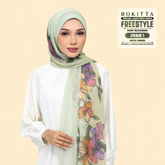 Bokitta Inspired Mint Blossoms Collecion - Free Box