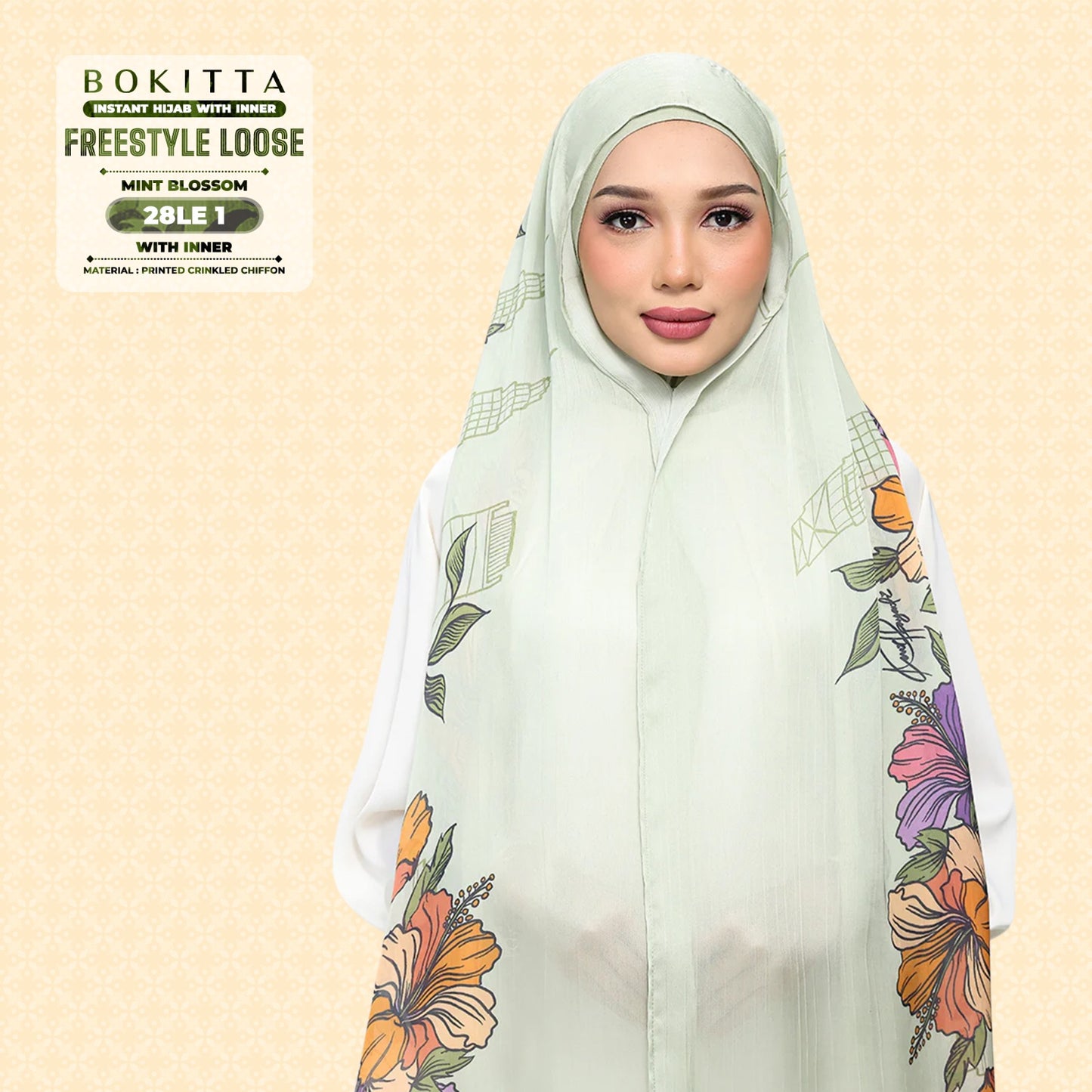 Bokitta Inspired Mint Blossoms Collecion - Free Box