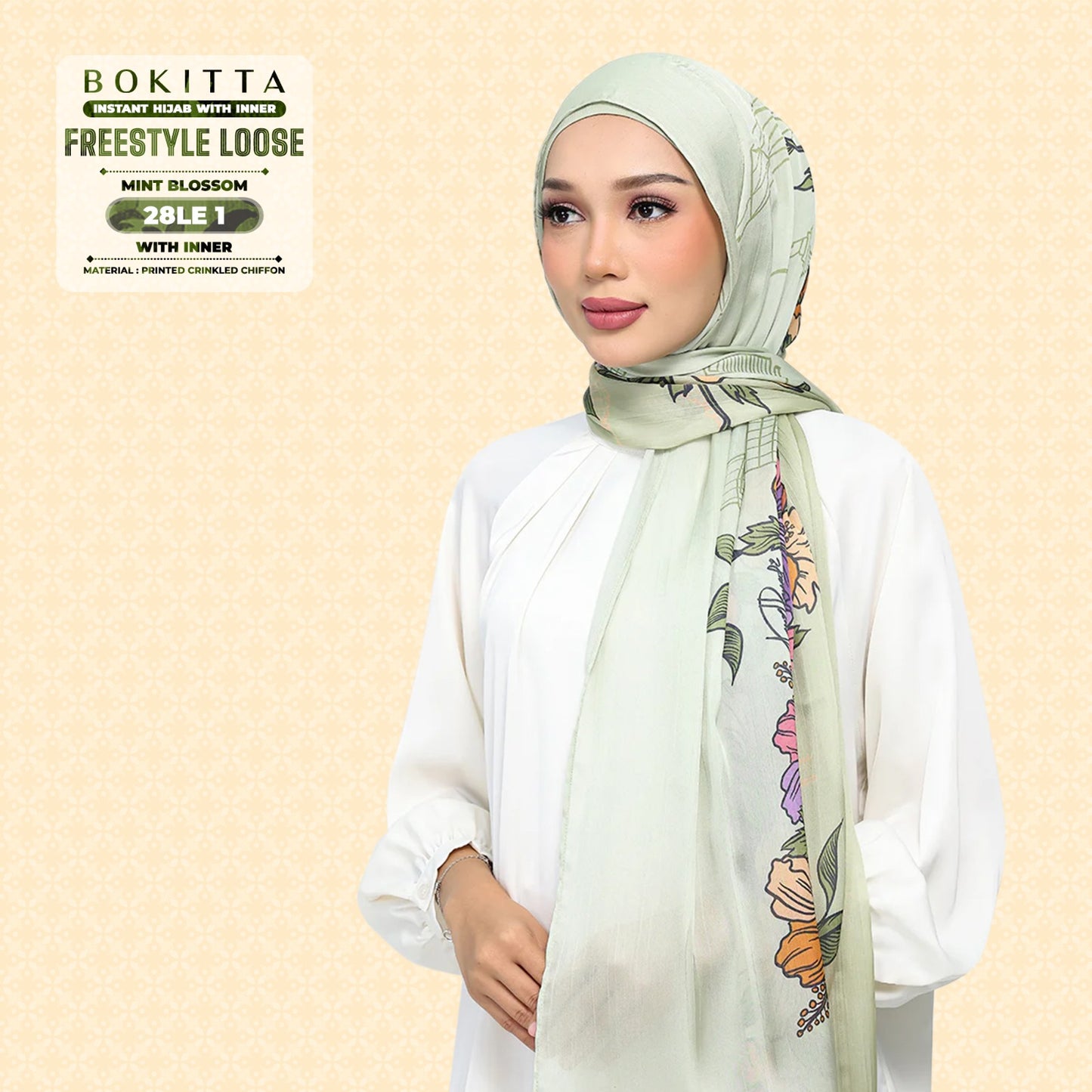 Bokitta Inspired Mint Blossoms Collecion - Free Box