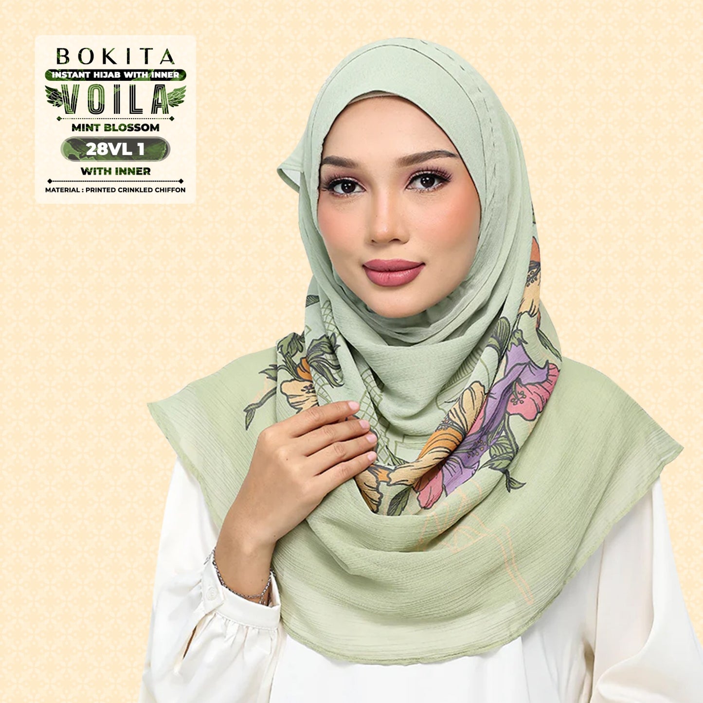 Bokitta Inspired Mint Blossoms Collecion - Free Box