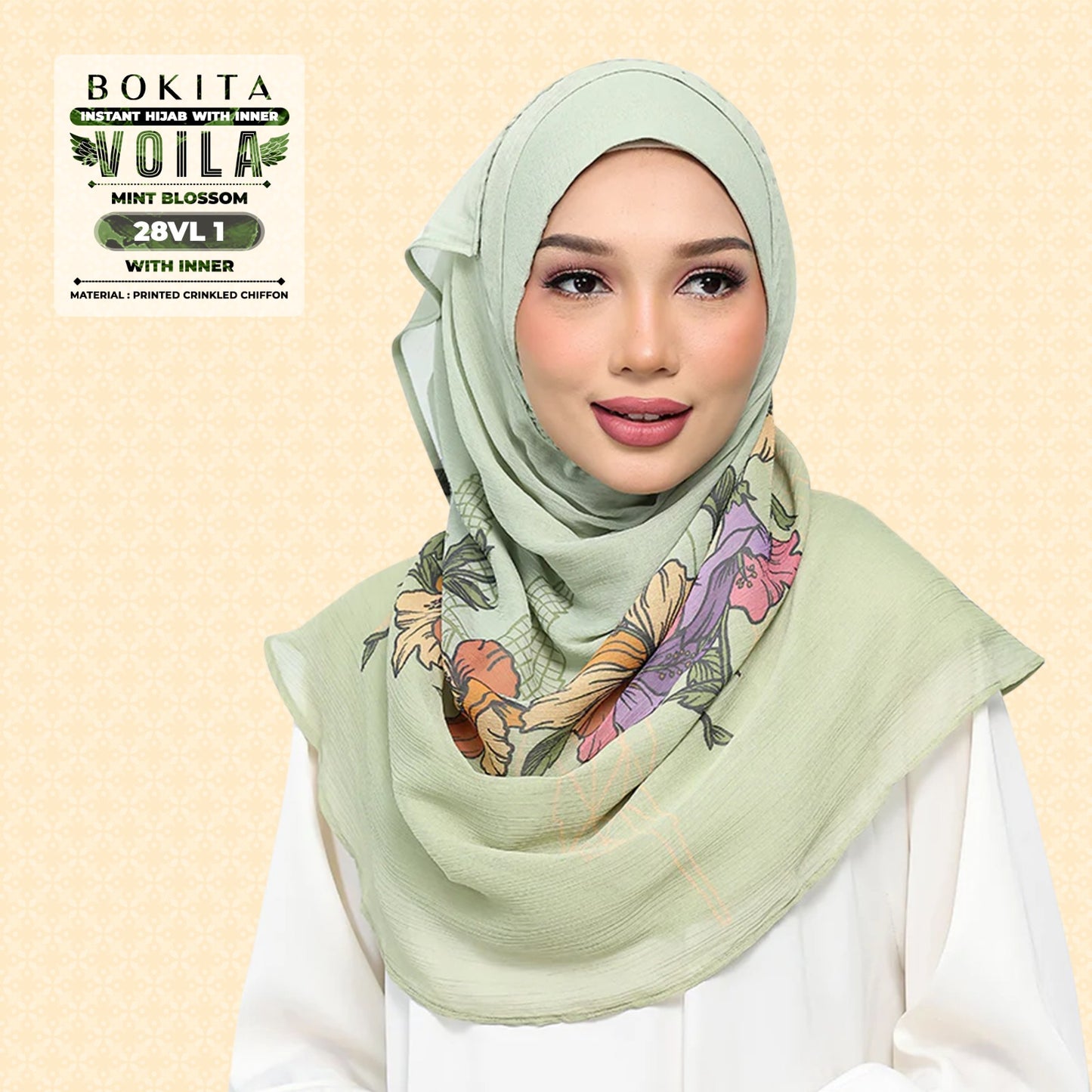 Bokitta Inspired Mint Blossoms Collecion - Free Box