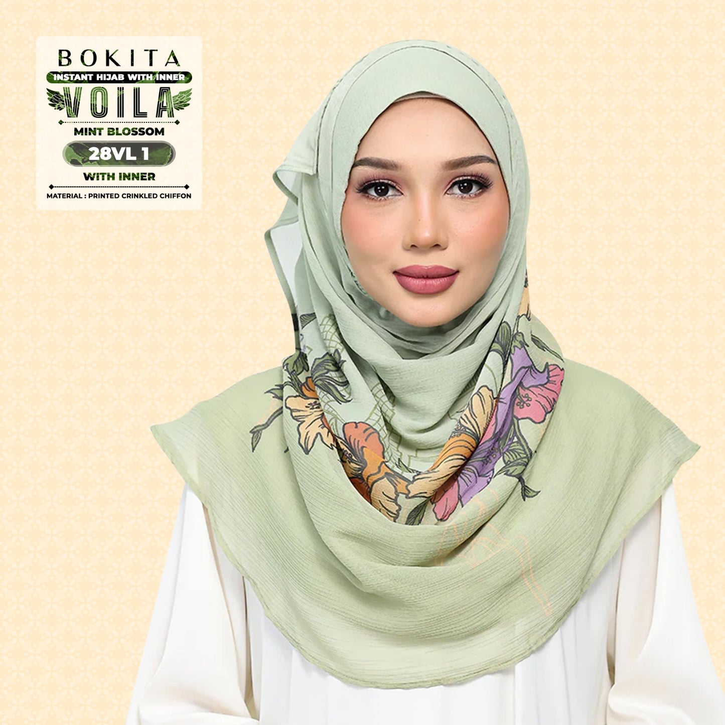 Bokitta Inspired Mint Blossoms Collecion - Free Box