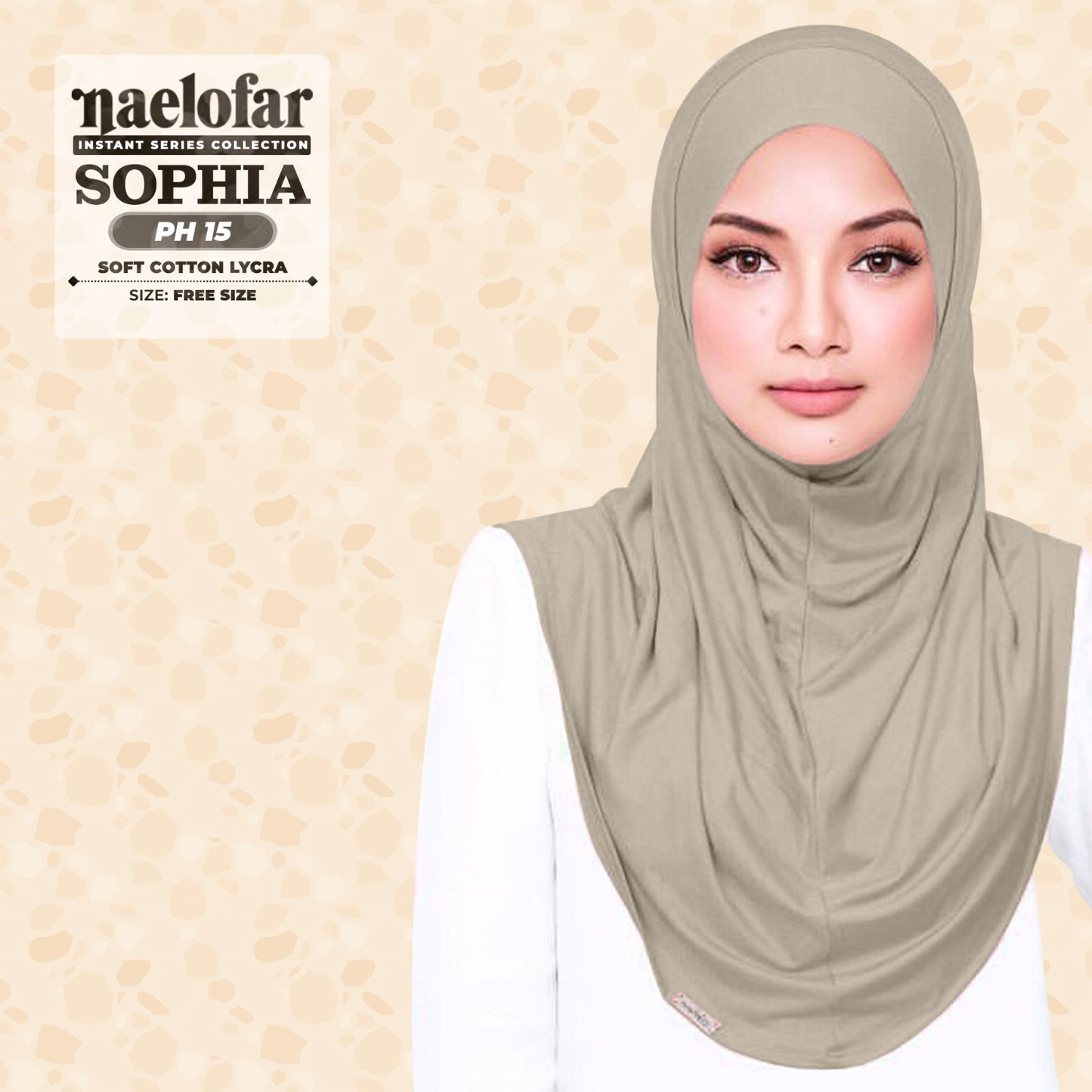 Naelofar Sophia Instant Plain Collection (PH)