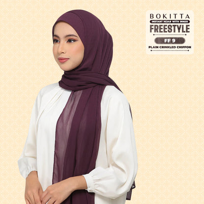 Bokitta Inspired Plain Collection In Purple - Free Box