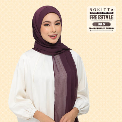 Bokitta Inspired Plain Collection In Purple - Free Box