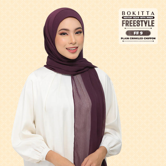 Bokitta Inspired Plain Collection In Purple - Free Box