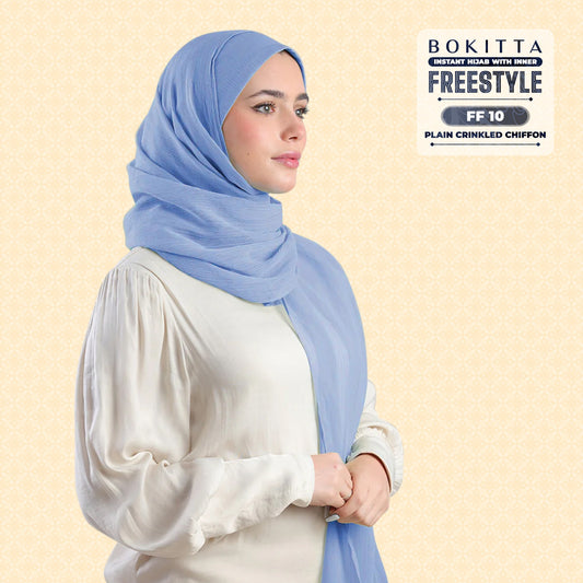 Bokitta Inspired Plain Collection In Baby Blue - Free Box
