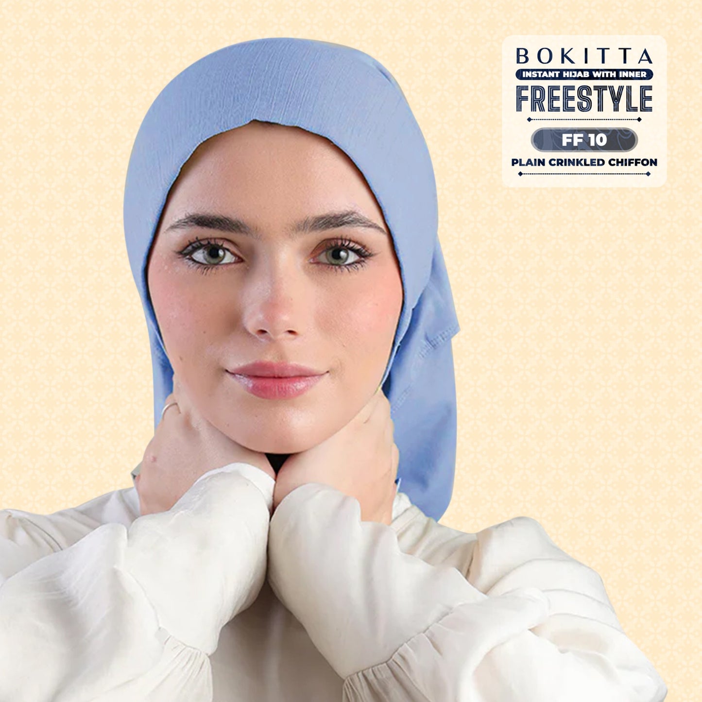 Bokitta Inspired Plain Collection In Baby Blue - Free Box