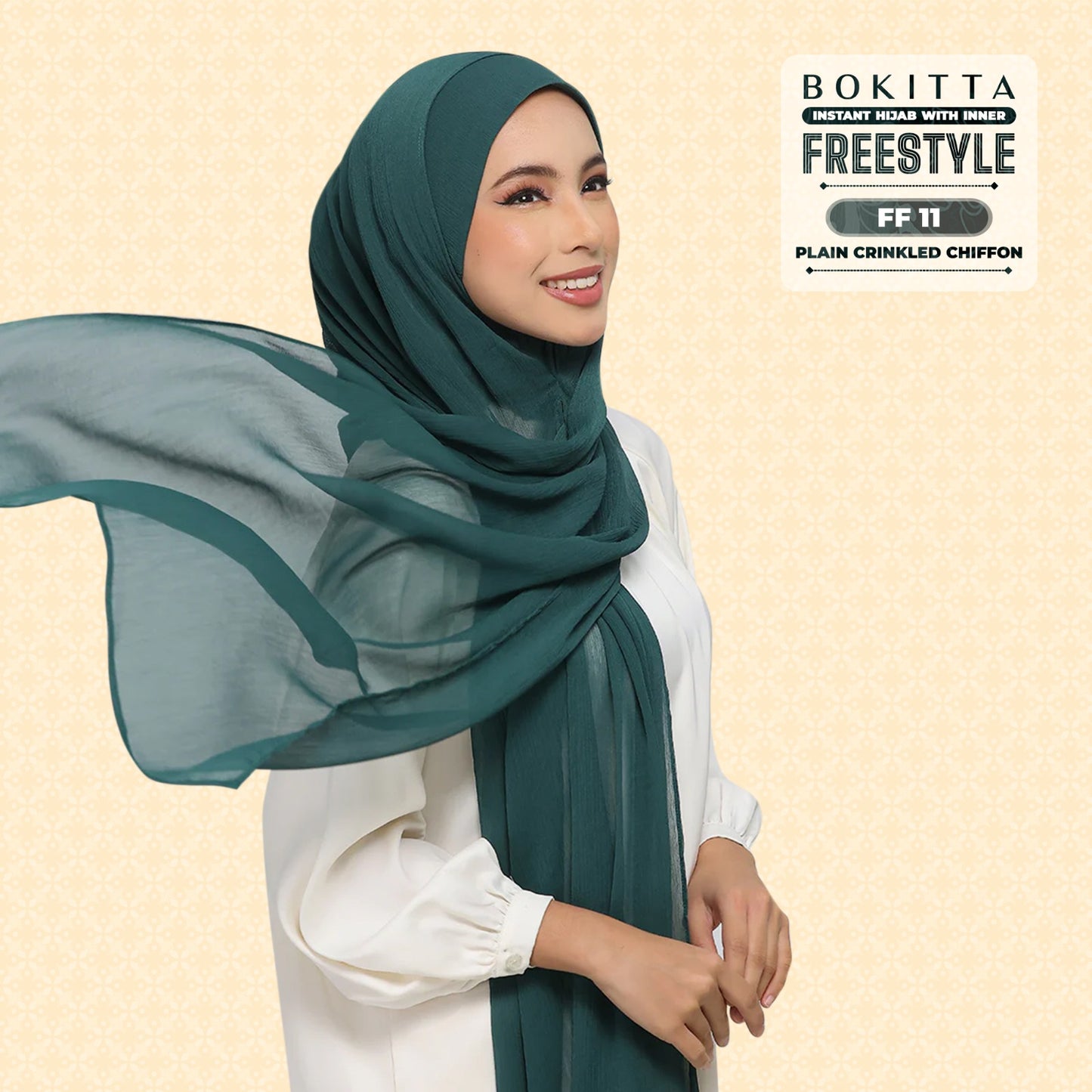 Bokitta Inspired Plain Collection In Forest Green - Free Box