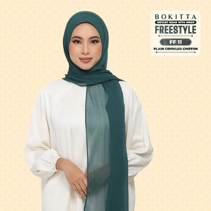 Bokitta Inspired Plain Collection In Forest Green - Free Box