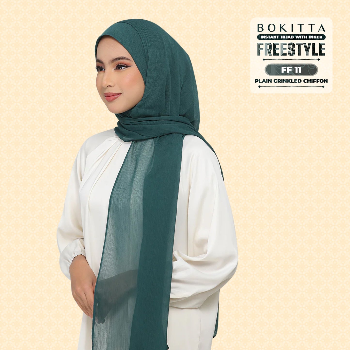 Bokitta Inspired Plain Collection In Forest Green - Free Box
