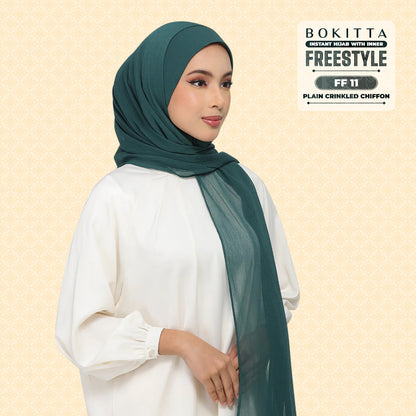 Bokitta Inspired Plain Collection In Forest Green - Free Box
