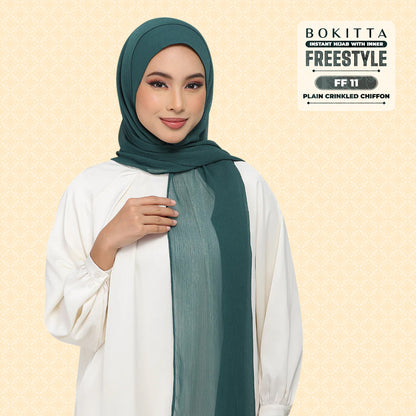 Bokitta Inspired Plain Collection In Forest Green - Free Box
