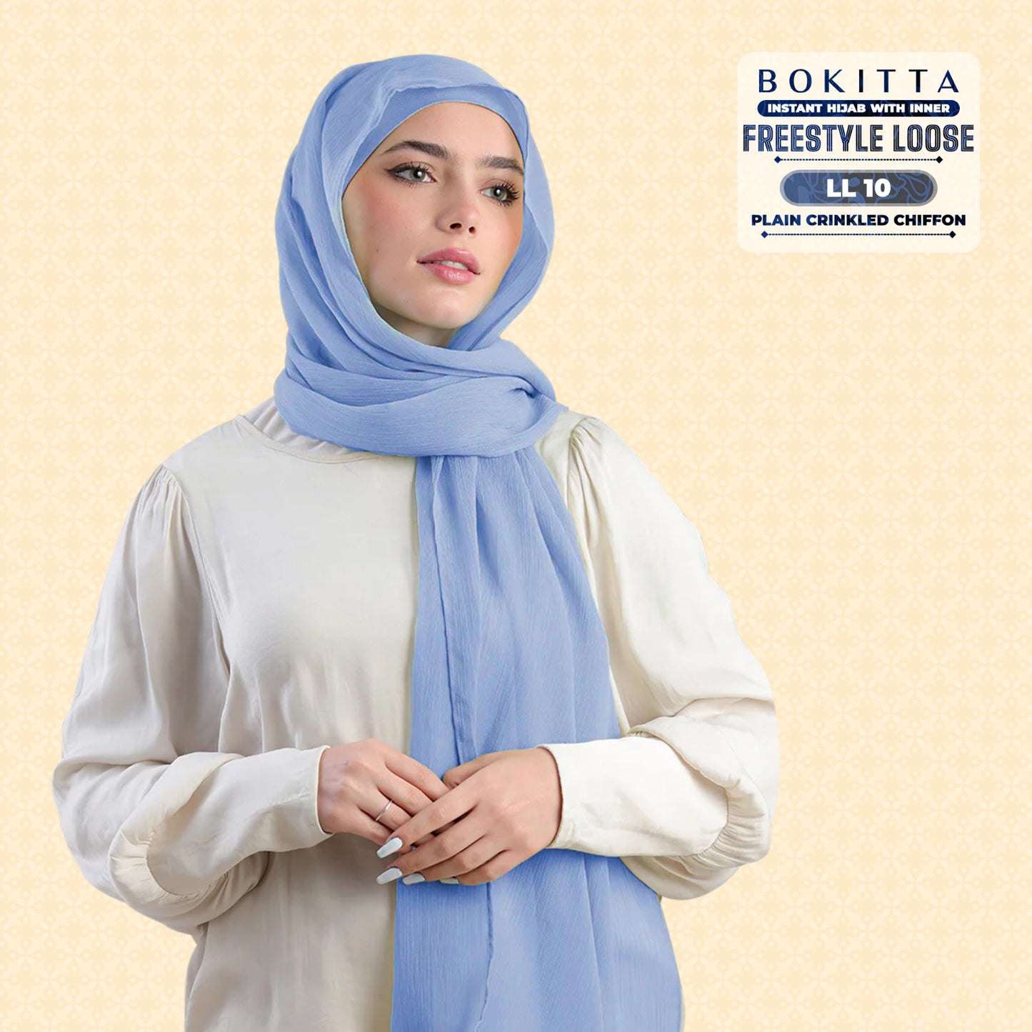 Bokitta Inspired Plain Collection In Baby Blue - Free Box