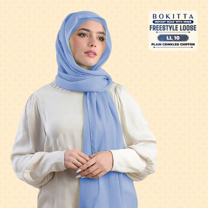 Bokitta Inspired Plain Collection In Baby Blue - Free Box