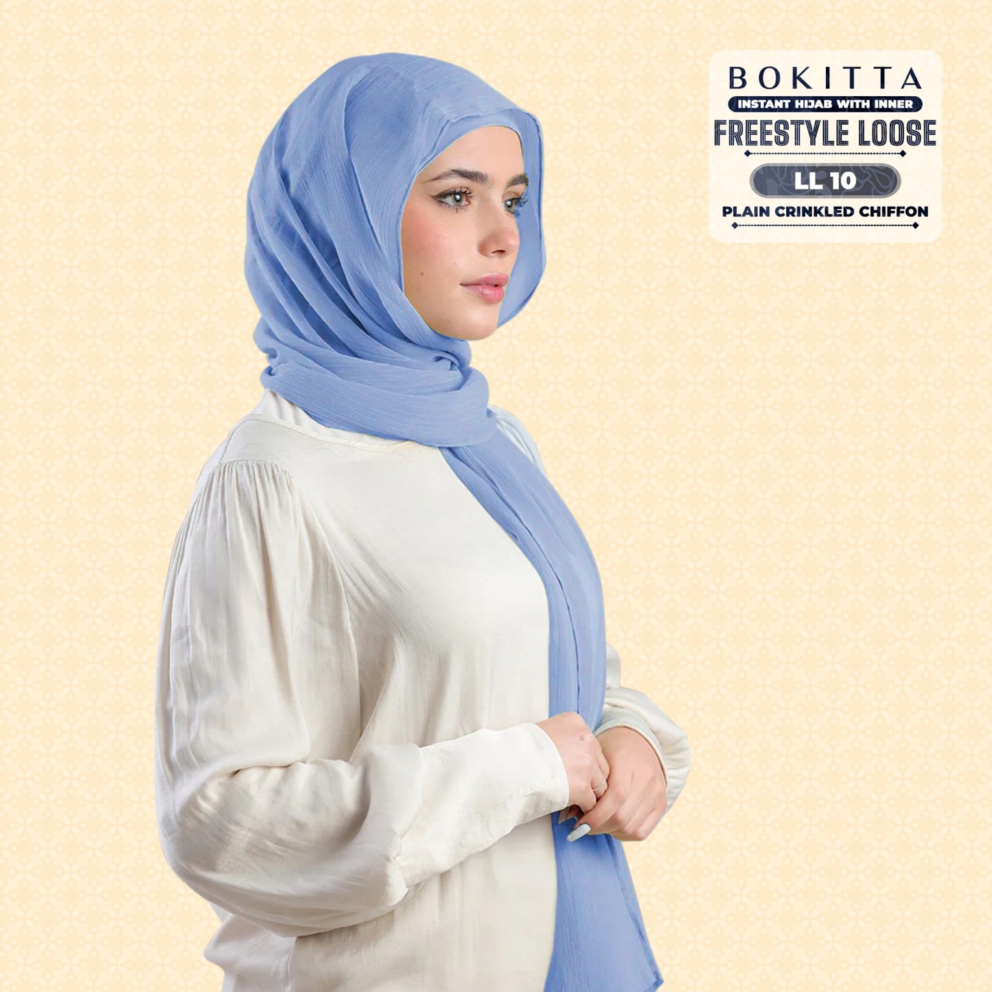 Bokitta Inspired Plain Collection In Baby Blue - Free Box
