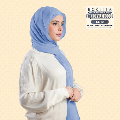 Bokitta Inspired Plain Collection In Baby Blue - Free Box
