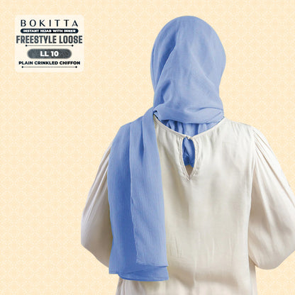 Bokitta Inspired Plain Collection In Baby Blue - Free Box