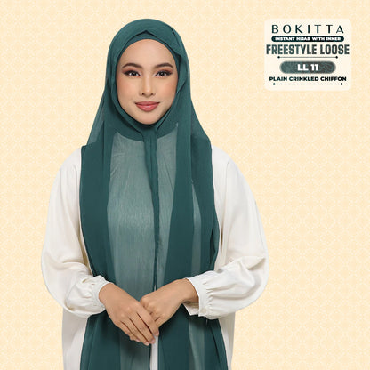 Bokitta Inspired Plain Collection In Forest Green - Free Box