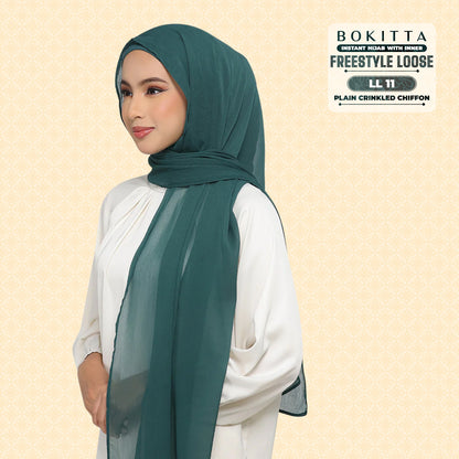Bokitta Inspired Plain Collection In Forest Green - Free Box
