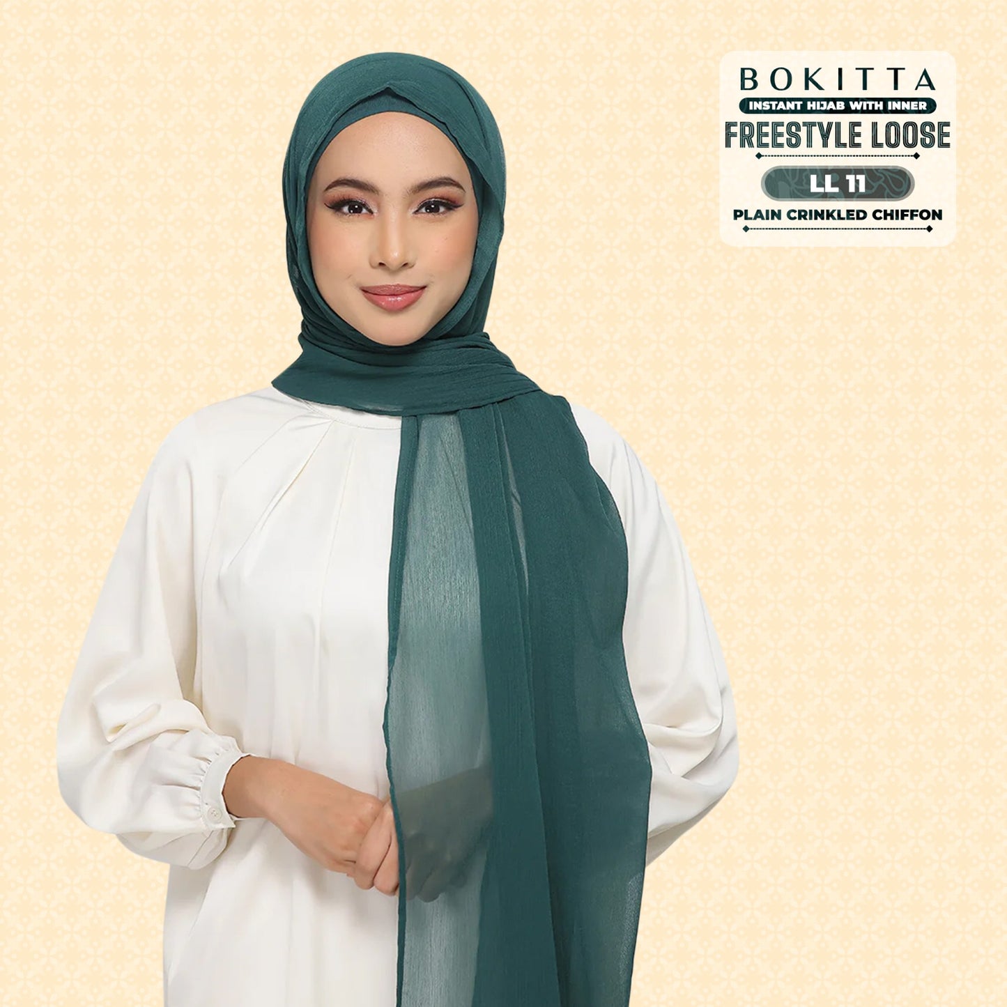 Bokitta Inspired Plain Collection In Forest Green - Free Box