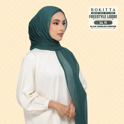 Bokitta Inspired Plain Collection In Forest Green - Free Box