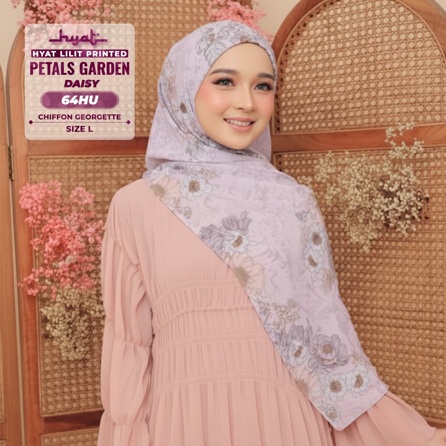 Hyat Inspired Instant Printed Daisy Collection (64HM-64HX-64HU)