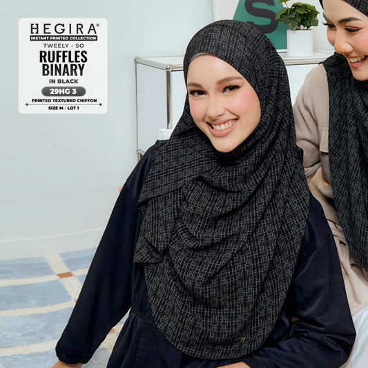 Hegira Hijab Inspired TWEELY-SO RUFFLES BINARY Collection