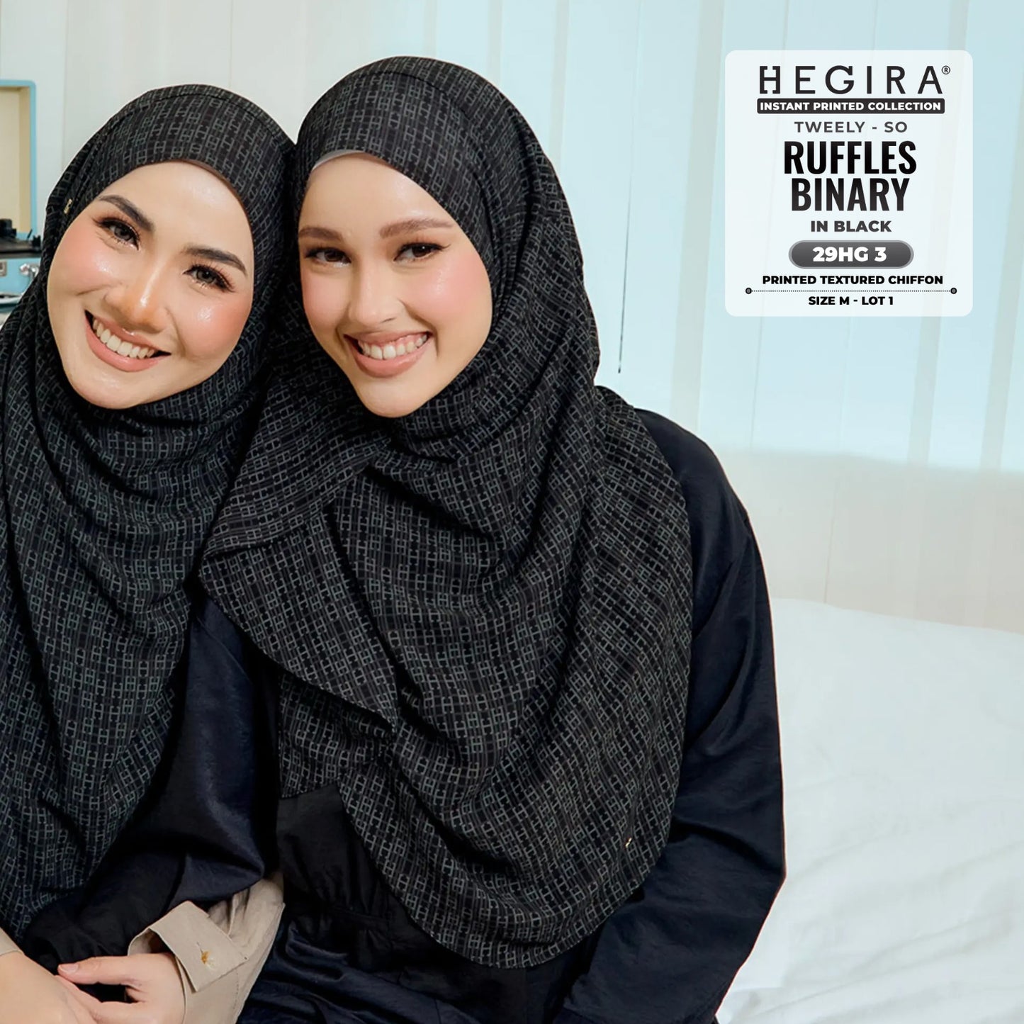 Hegira Hijab Inspired TWEELY-SO RUFFLES BINARY Collection