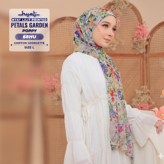 Hyat Inspired Instant Printed Poppy Collection (68HM-68HX-68HU)