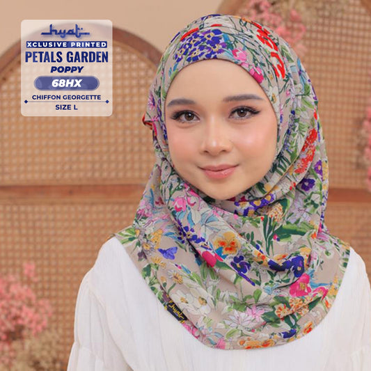 Hyat Inspired Instant Printed Poppy Collection (68HM-68HX-68HU)