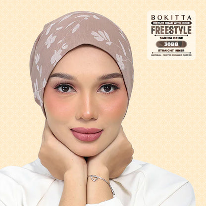 Bokitta Inspired Sakina Beige Collecion (30BB) - Free Box