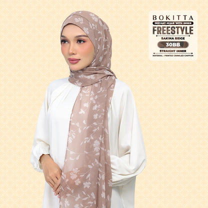 Bokitta Inspired Sakina Beige Collecion (30BB) - Free Box