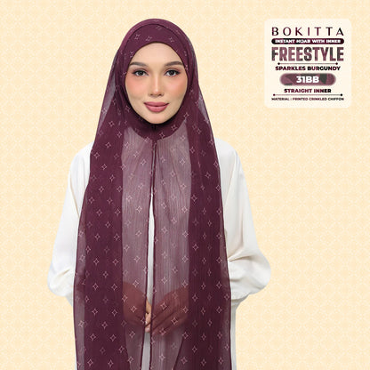 Bokitta Inspired Sparkle Burgundi Collecion (31BB) - Free Box