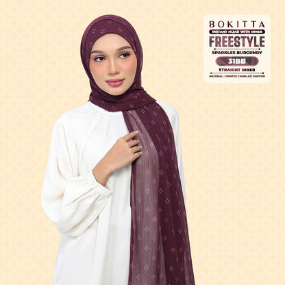 Bokitta Inspired Sparkle Burgundi Collecion (31BB) - Free Box