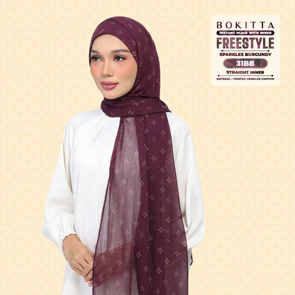 Bokitta Inspired Sparkle Burgundi Collecion (31BB) - Free Box