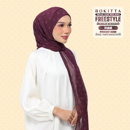 Bokitta Inspired Sparkle Burgundi Collecion (31BB) - Free Box