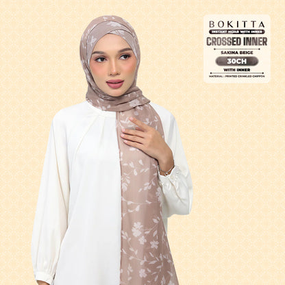 Bokitta Inspired Sakina Beige Collecion (30BB) - Free Box