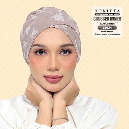 Bokitta Inspired Sakina Beige Collecion (30BB) - Free Box