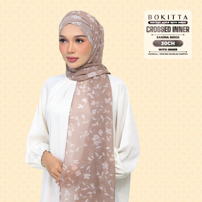 Bokitta Inspired Sakina Beige Collecion (30BB) - Free Box