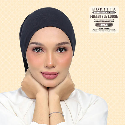 Bokitta Inspired Checkered Brown Collecion (29BB) - Free Box